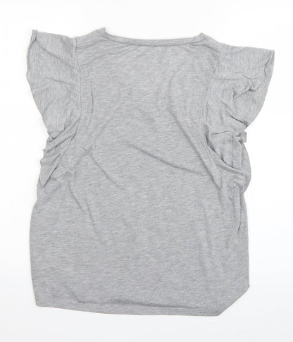 George Simonton Womens Grey   Basic T-Shirt Size M