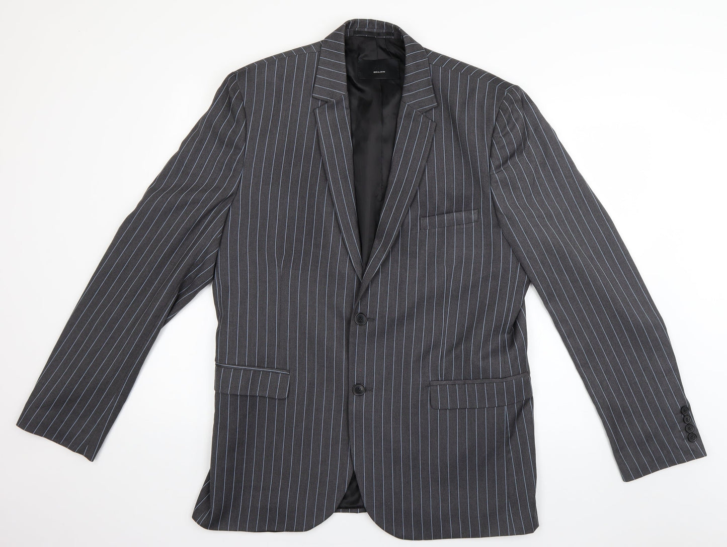 Mens UK Size L H&M Regular Grey Suit Jacket