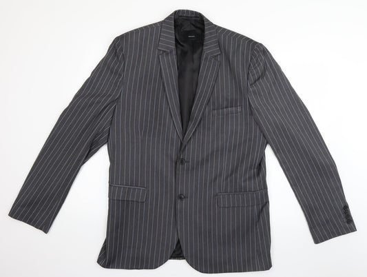 Mens UK Size L H&M Regular Grey Suit Jacket