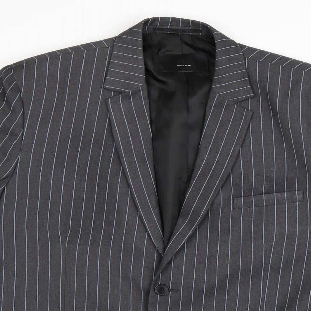 Mens UK Size L H&M Regular Grey Suit Jacket