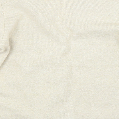 Womens UK Size S Preworn Beige Cardigan Jumper