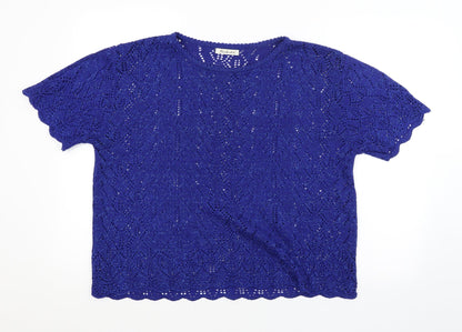 Womens UK Size  Berkertex Blue Pullover Jumper