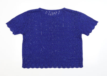 Womens UK Size  Berkertex Blue Pullover Jumper