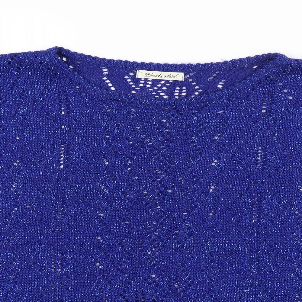 Womens UK Size  Berkertex Blue Pullover Jumper