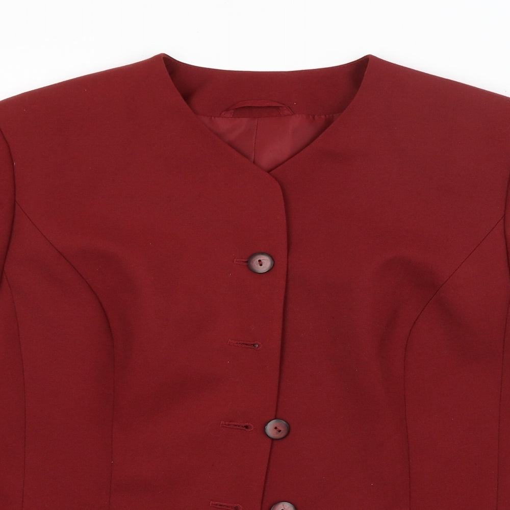 Womens UK Size  Preworn Red Jacket