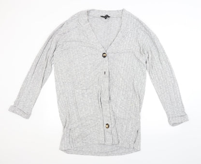 Womens UK Size L Dorothy Perkins Grey Cardigan Jumper