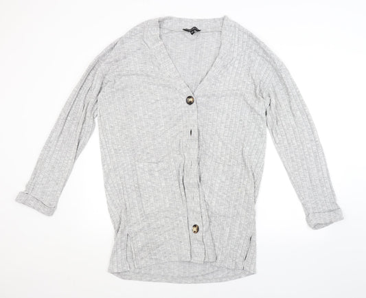 Womens UK Size L Dorothy Perkins Grey Cardigan Jumper