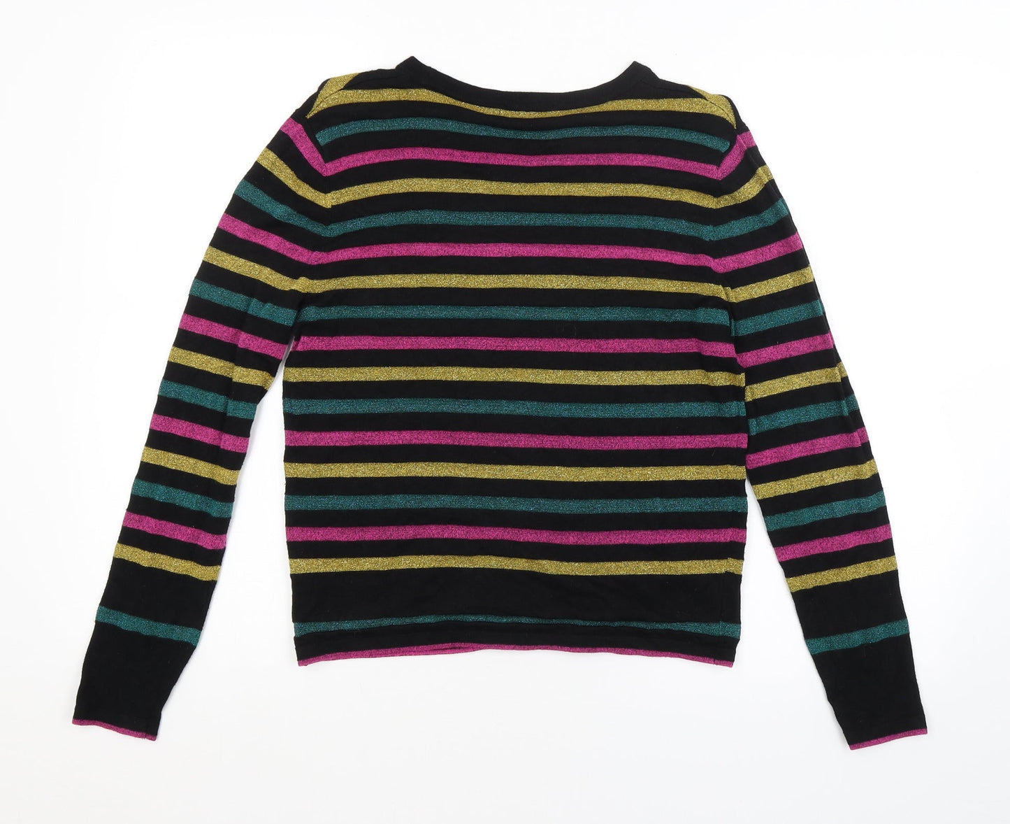 TU Womens Multicoloured Striped  Pullover Jumper Size 10