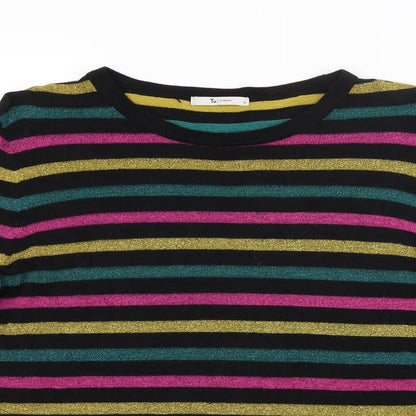 TU Womens Multicoloured Striped  Pullover Jumper Size 10