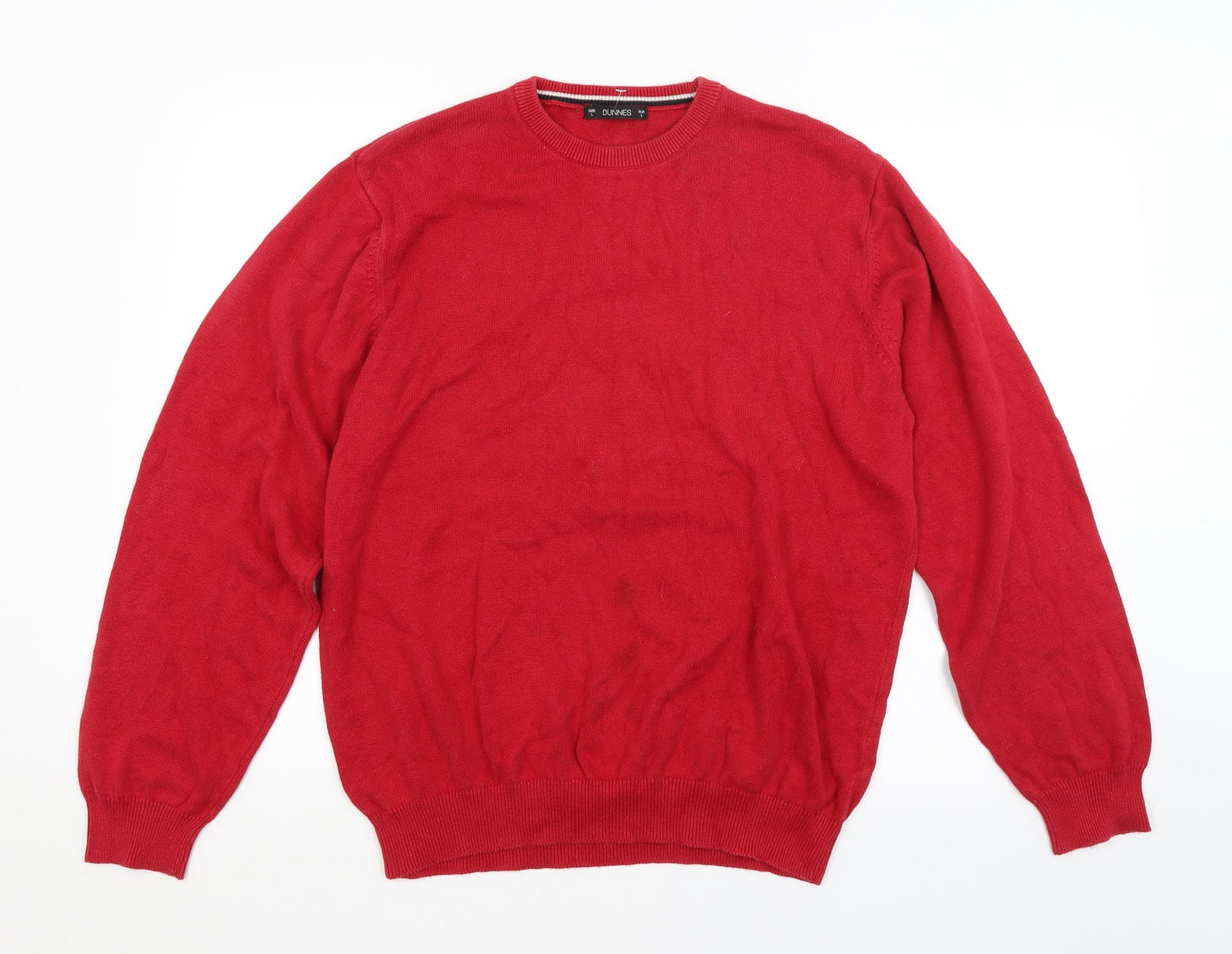 DUNNES Mens Red   Pullover Jumper Size L