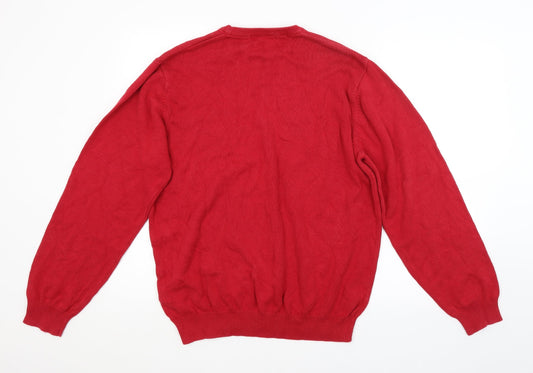 DUNNES Mens Red   Pullover Jumper Size L