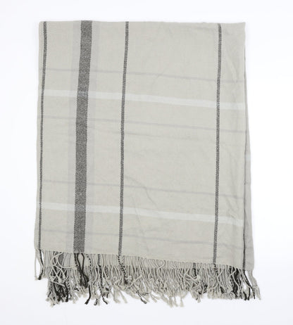 Preworn Unisex Grey Check   Shawl/Wrap