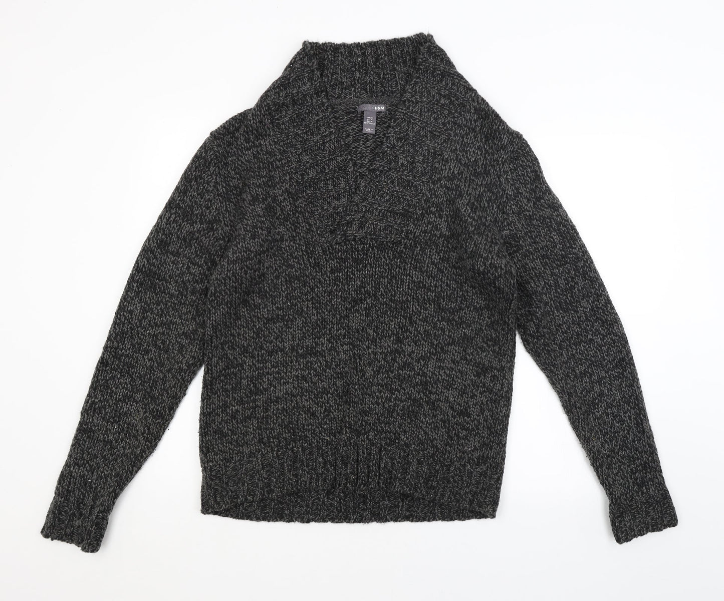 H&M Mens Grey   Pullover Jumper Size M