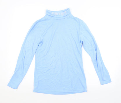 Womens UK Size 10 AFIBEL Blue Pullover Jumper