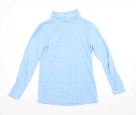 Womens UK Size 10 AFIBEL Blue Pullover Jumper