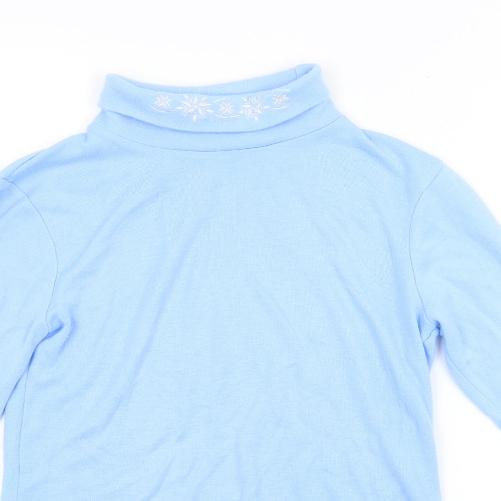 Womens UK Size 10 AFIBEL Blue Pullover Jumper