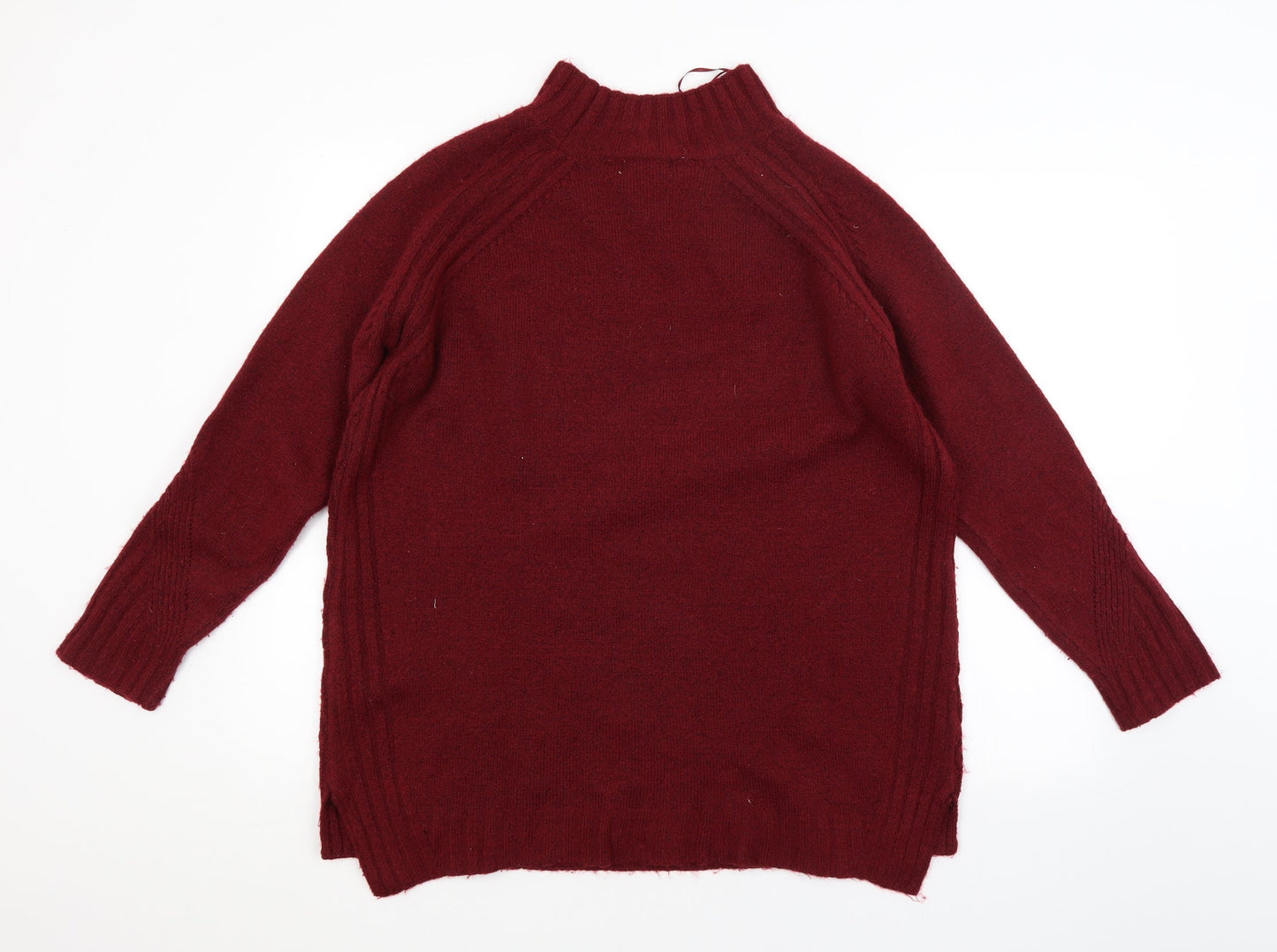 Womens UK Size L Papaya Red Pullover Jumper
