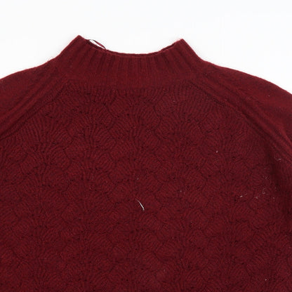 Womens UK Size L Papaya Red Pullover Jumper