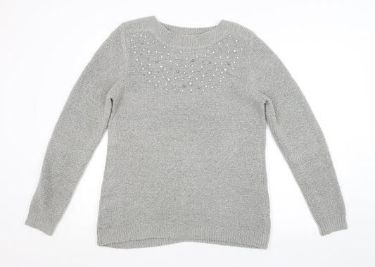 George Womens Grey   Pullover Jumper Size 10
