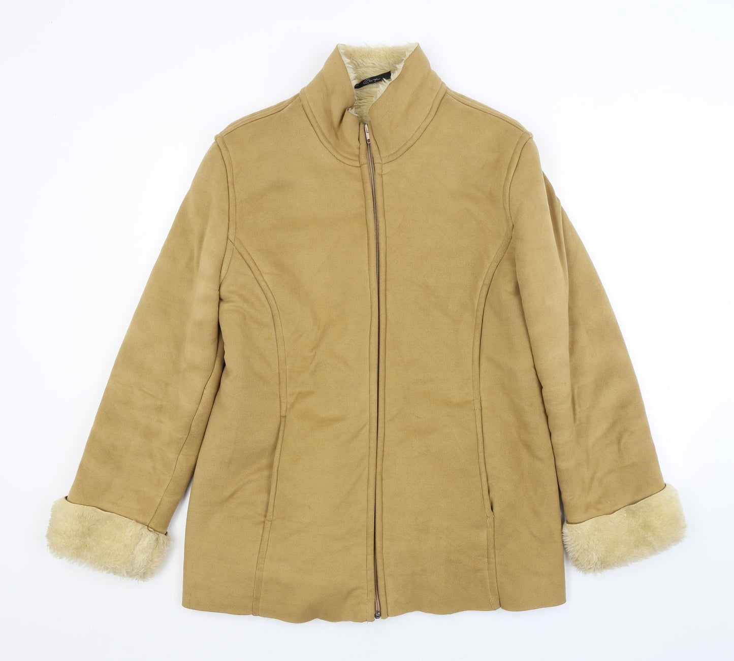 Womens UK Size 16 Preworn Beige Jacket