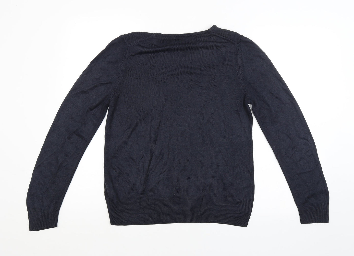 Womens UK Size 12 M&S Blue Pullover Jumper