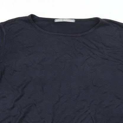 Womens UK Size 12 M&S Blue Pullover Jumper