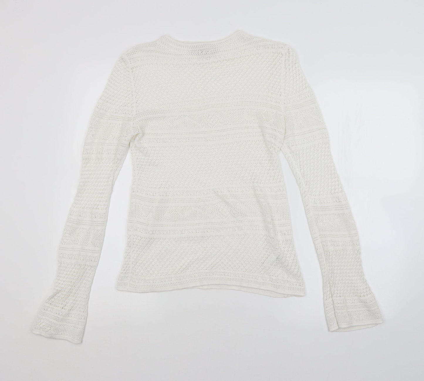 Womens UK Size 10 NEXT White Pullover Jumper