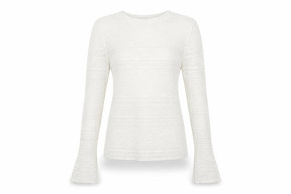 Womens UK Size 10 NEXT White Pullover Jumper