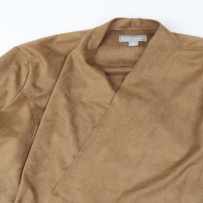 Suzanne Grae Womens Brown   Wrap Jumper Size M