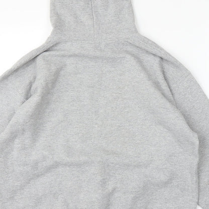 Mens UK Size M Gilden Grey Pullover Hoodie