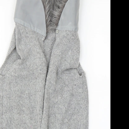Primark Girls Grey   Wrap Jumper Size 8-9 Years