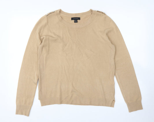 Womens UK Size 12 Atmosphere Brown Pullover Jumper