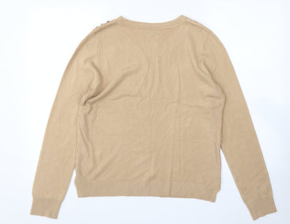 Womens UK Size 12 Atmosphere Brown Pullover Jumper