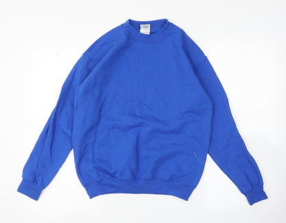 Gildan Womens Blue   Pullover Sweatshirt Size L