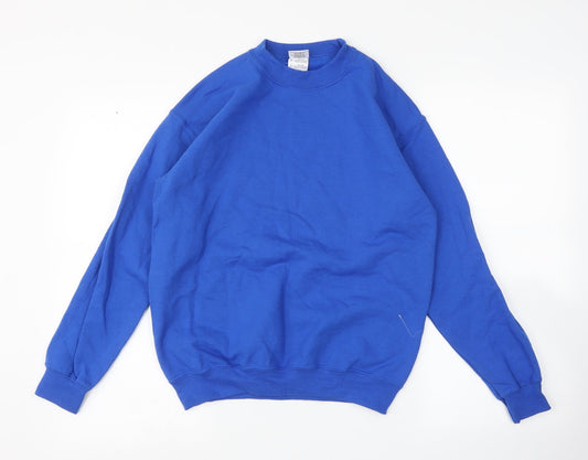 Gildan Womens Blue   Pullover Sweatshirt Size L