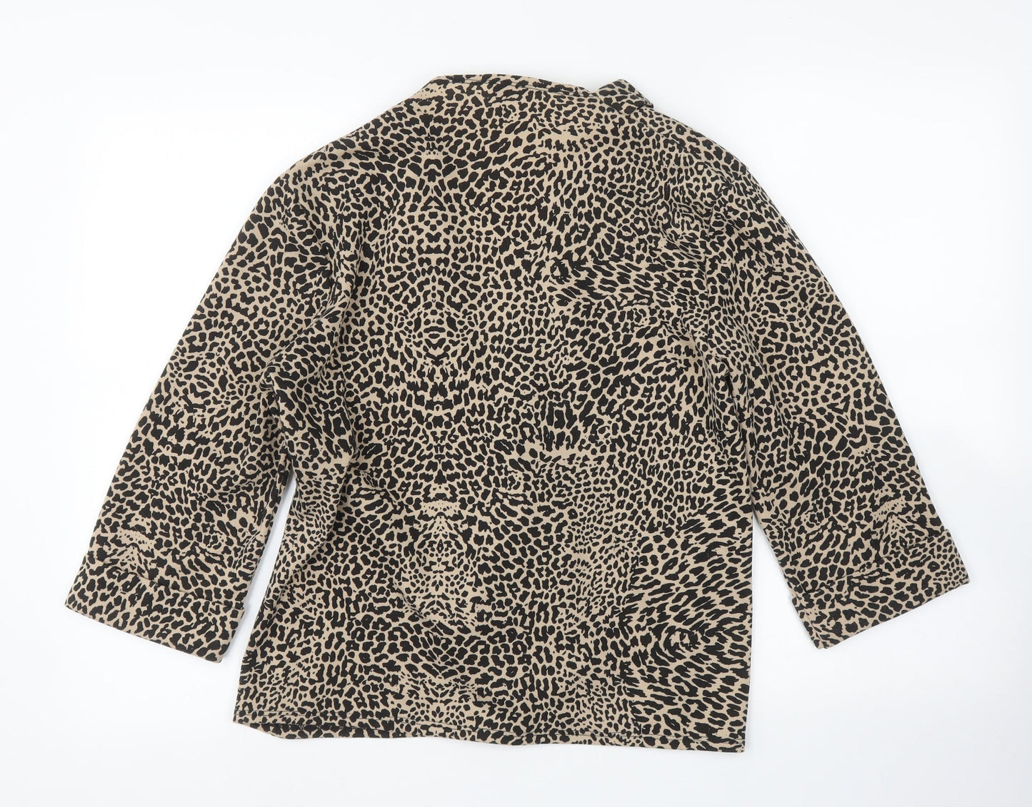 CMD Womens Multicoloured Animal Print  Wrap Jumper Size 16