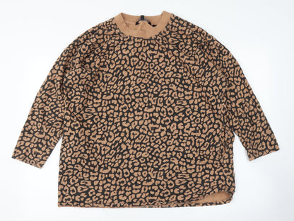 Capsule Womens Multicoloured Animal Print  Pullover Jumper Size 12