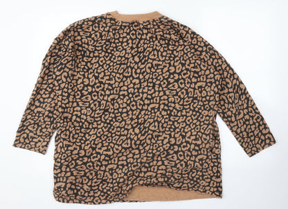 Capsule Womens Multicoloured Animal Print  Pullover Jumper Size 12