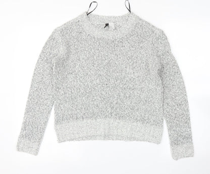 Womens UK Size XS H&M Grey Pullover Jumper