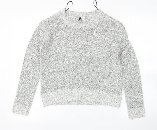Womens UK Size XS H&M Grey Pullover Jumper