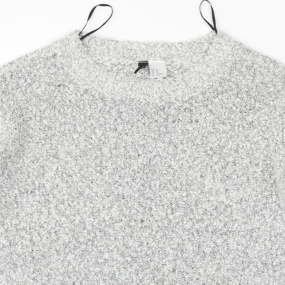 Womens UK Size XS H&M Grey Pullover Jumper