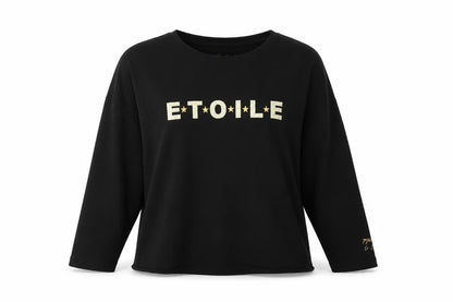 Martha & Bea Womens Black   Pullover Sweatshirt One Size