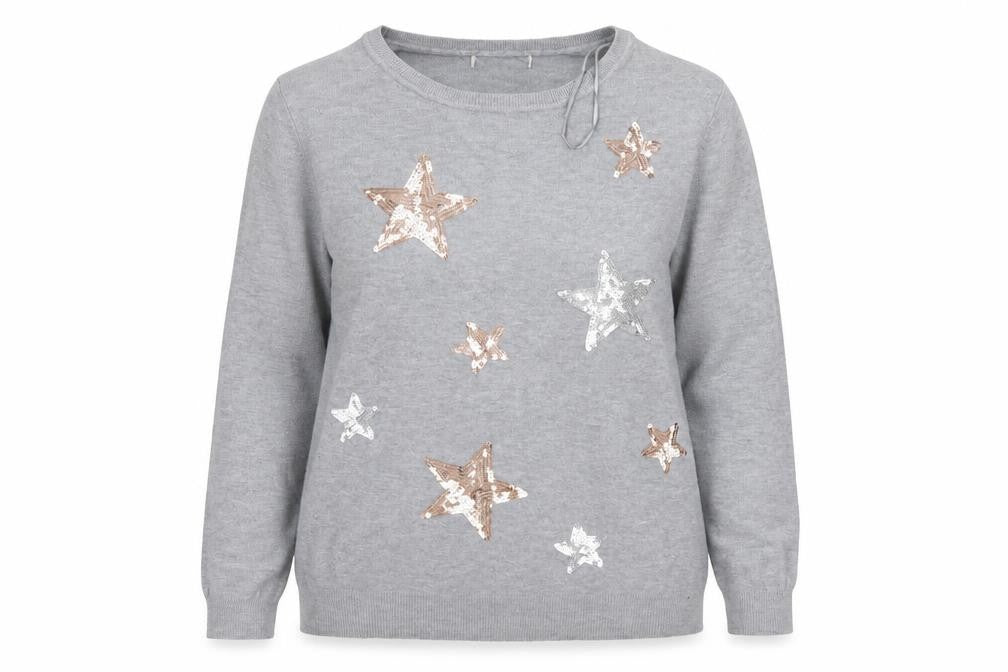 Peacocks Womens Grey   Pullover Sweatshirt Size 14
