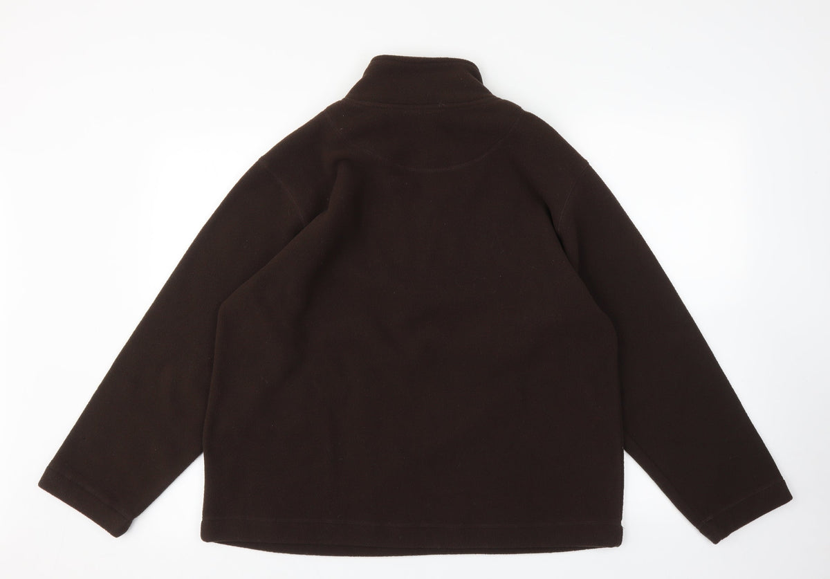 Suzanne Grae Womens Brown   Pullover Sweatshirt Size M