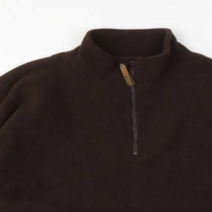 Suzanne Grae Womens Brown   Pullover Sweatshirt Size M