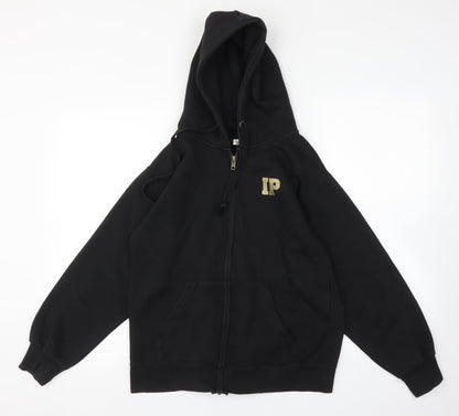Womens UK Size XS CottonRidge Black Full Zip Hoodie