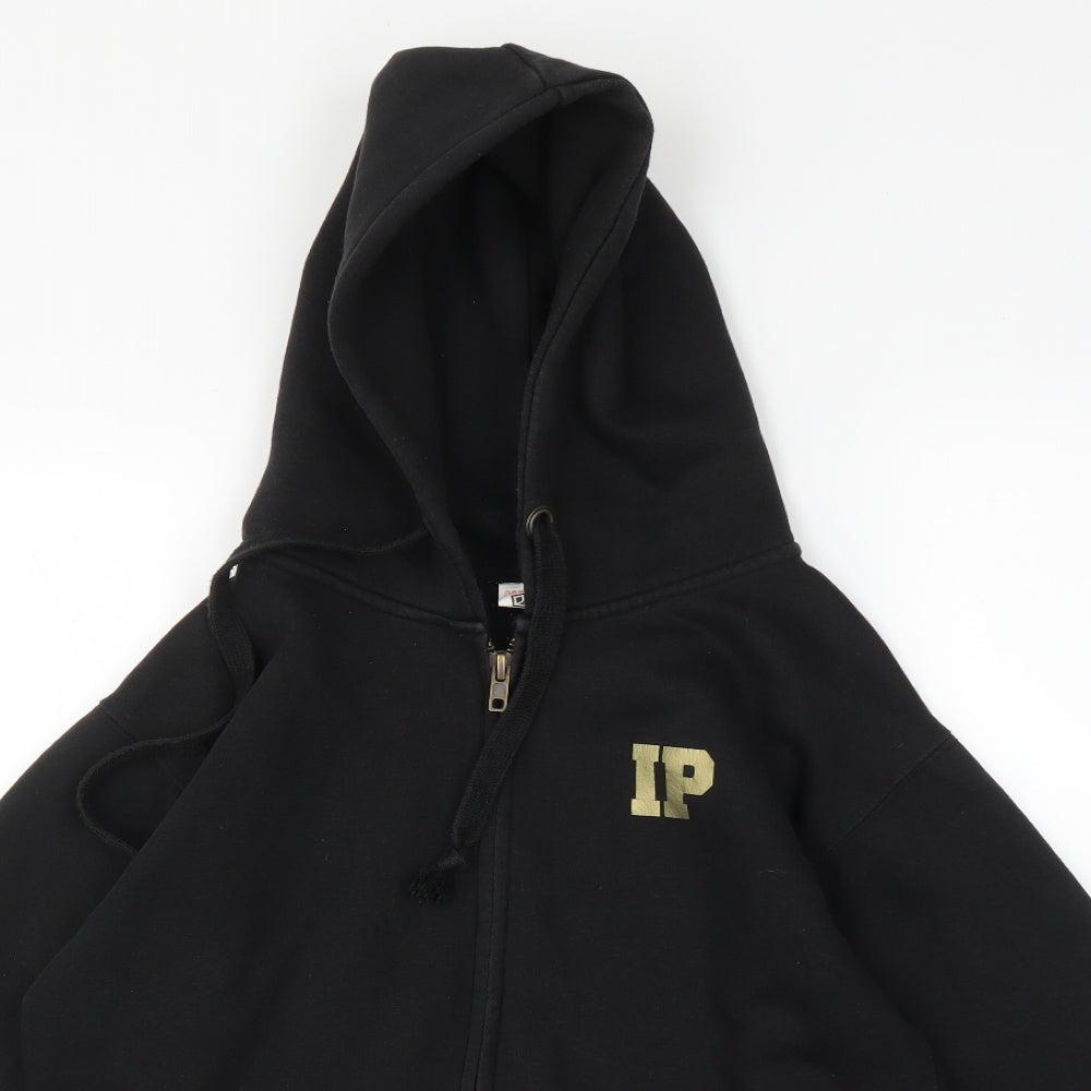 Womens UK Size XS CottonRidge Black Full Zip Hoodie