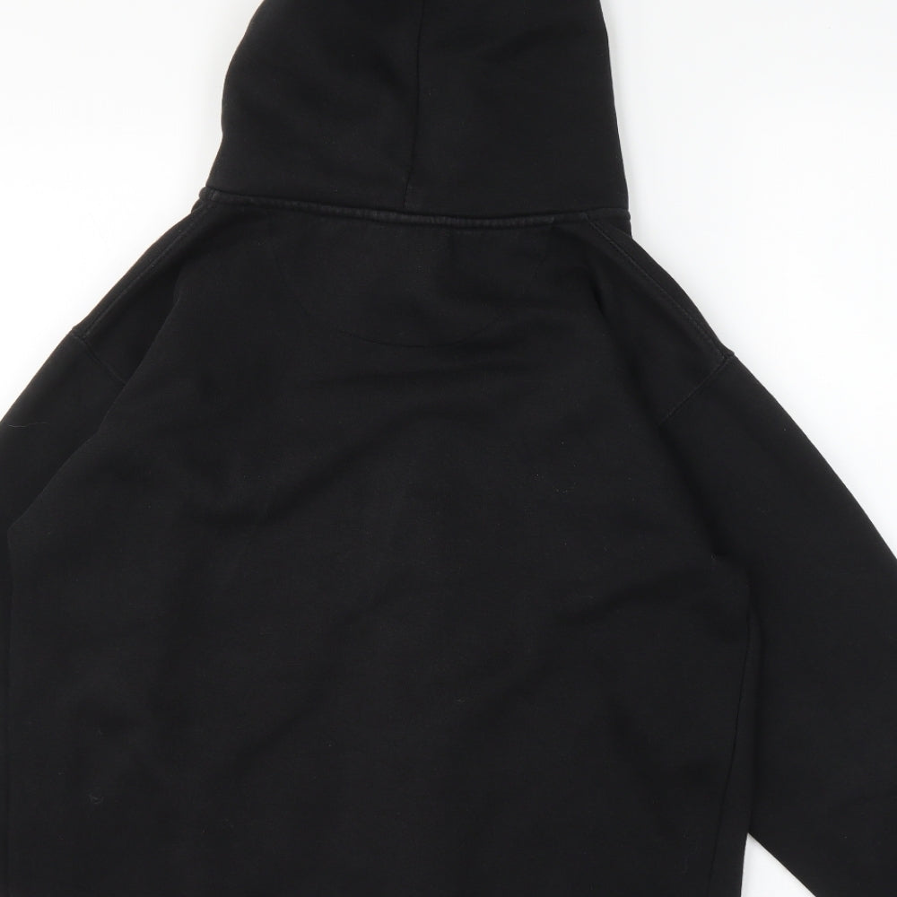Womens UK Size XS CottonRidge Black Full Zip Hoodie