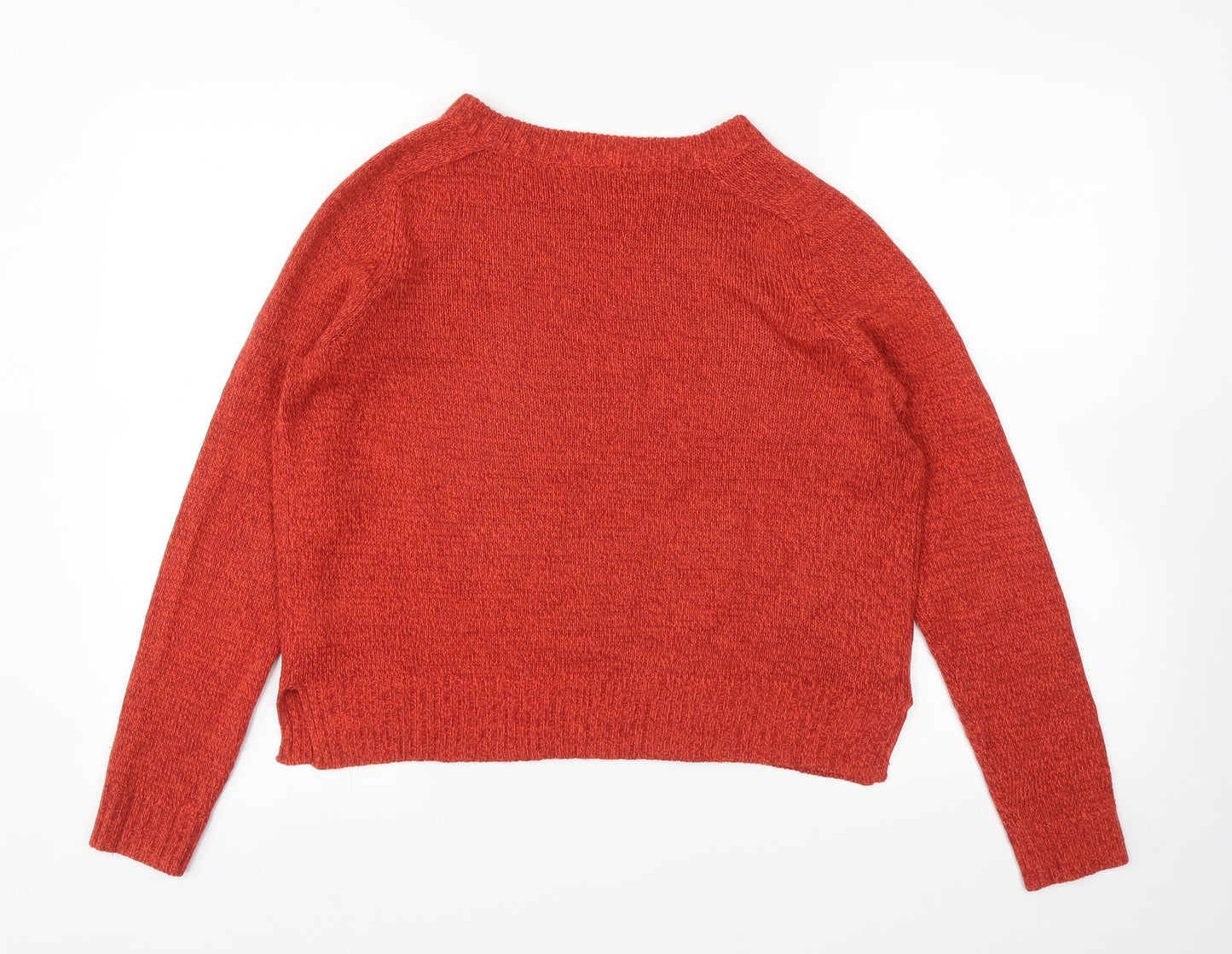 Womens UK Size S H&M Orange Pullover Jumper