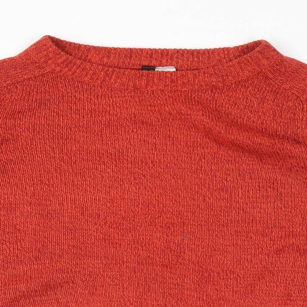 Womens UK Size S H&M Orange Pullover Jumper